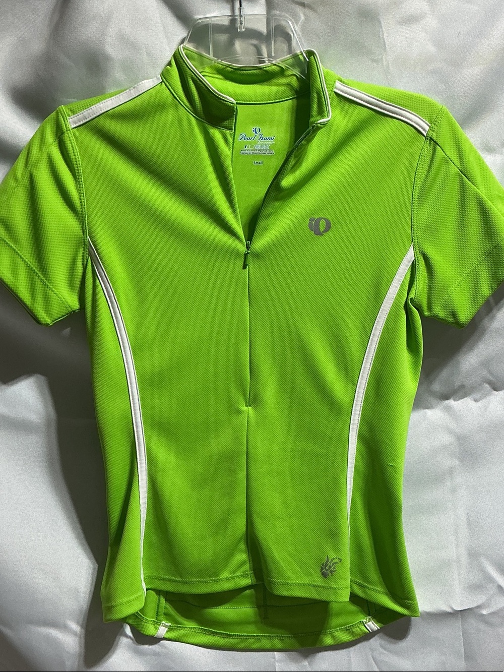 Pearl Izumi Womens Small Lime Green Short Sleeve Biking Cycling Jersey